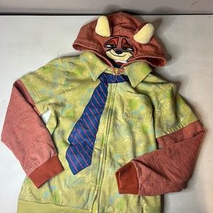 Disney Store Zootopia Nick Wilde Fox Hooded Sweatshirt Hoodie 9/10 Years